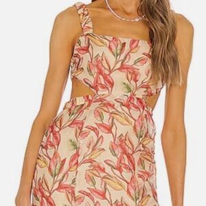 Lovers and Friends Bosworth Midi Dress, Tropical Print, Size XS